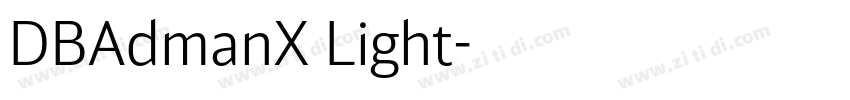 DBAdmanX Light字体转换